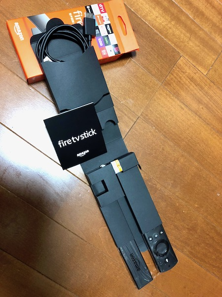 Amazon Fire TV Stickの開梱画像